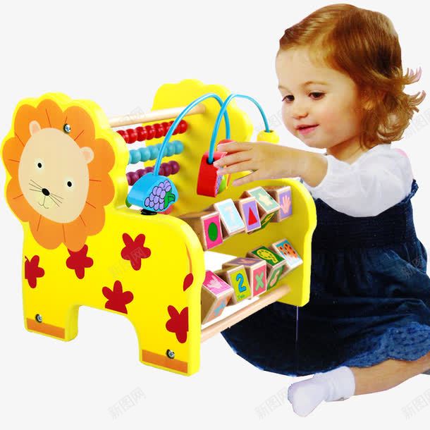 玩游戏的小女孩png免抠素材_新图网 https://ixintu.com 儿童玩具 六一 六儿童 玩具 玩游戏的小女孩