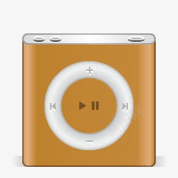 苹果iPod纳米橙色苹果节日图标图标