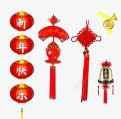 春节喜庆装饰元素素材