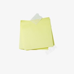 黄色便条纸素材