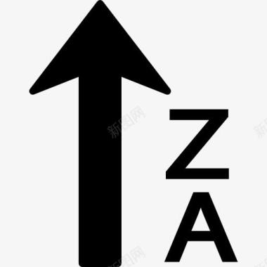 排序从A到Z的字母升序图标图标