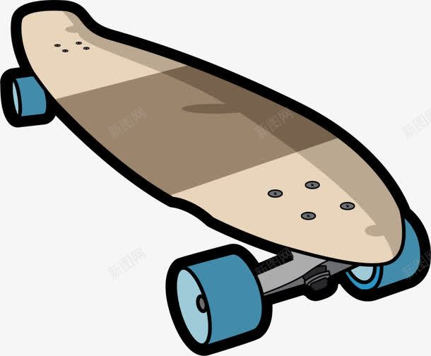 咖啡色立体潮流滑板png免抠素材_新图网 https://ixintu.com 6月21日 世界滑板日 冲浪滑板 咖啡色滑板 嘻哈风 流行 立体滑板 街头