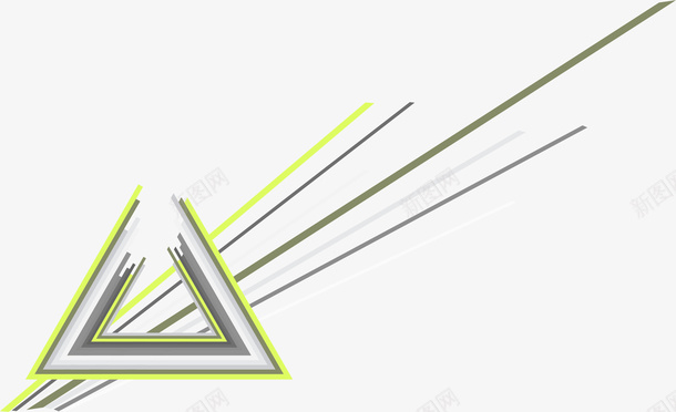 手绘线条png免抠素材_新图网 https://ixintu.com 三角形 几何图形 几何装饰 创意线条 卡通线条 手绘线条 线条