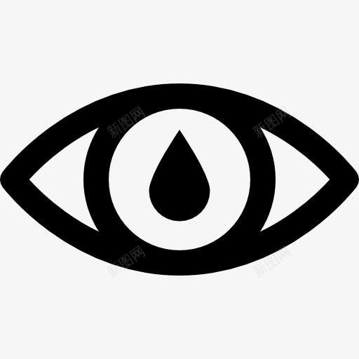 滴眼图标png_新图网 https://ixintu.com 光学 医疗 眼睛 眼科 视觉 身体部位