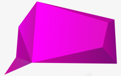 不规则标签立体紫色矢量图素材