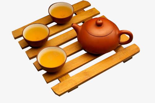 茶具套装png免抠素材_新图网 https://ixintu.com 养生 木托 茶壶 茶杯