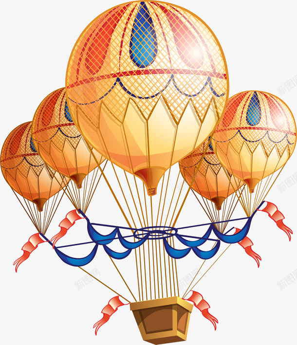卡通手绘复古气球矢量图ai免抠素材_新图网 https://ixintu.com 卡通 复古 手绘 气球 矢量图