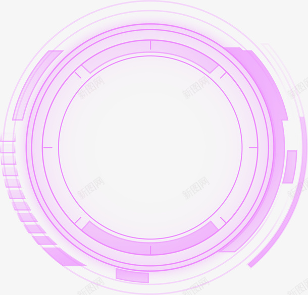 手绘圆形装饰矢量图ai免抠素材_新图网 https://ixintu.com 圆形装饰 手绘 紫色 矢量图