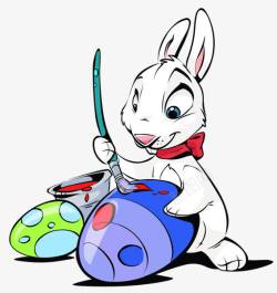小白画画彩蛋的小白兔高清图片
