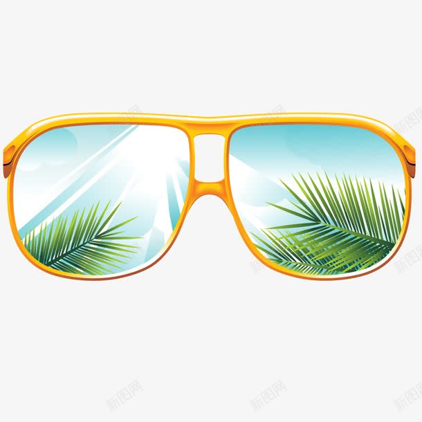 卡通眼镜png免抠素材_新图网 https://ixintu.com 卡通眼镜元素 旅游度假 眼镜