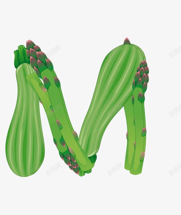 蔬菜字母Mpng免抠素材_新图网 https://ixintu.com 大写字母 字母M 艺术字体 英文字母 蔬菜字母M