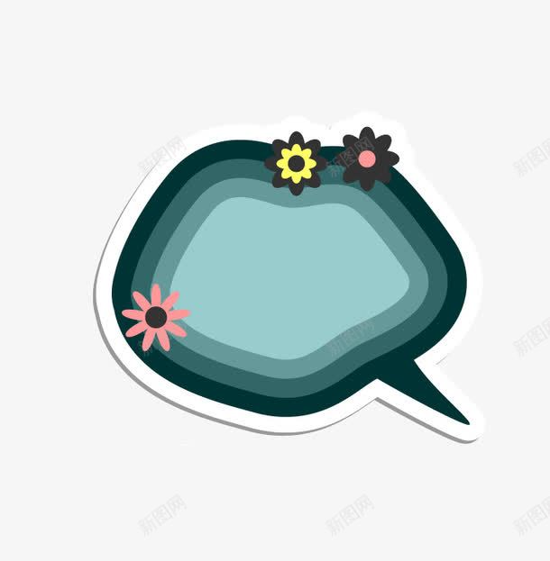 卡通可爱对话框png免抠素材_新图网 https://ixintu.com 卡通 卡通手绘对话框 对话框 小清新可爱