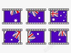 澳大利亚国旗邮票素材