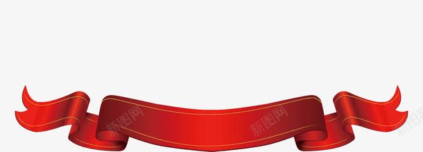 红色飘带png免抠素材_新图网 https://ixintu.com 漂亮 红色 飘带