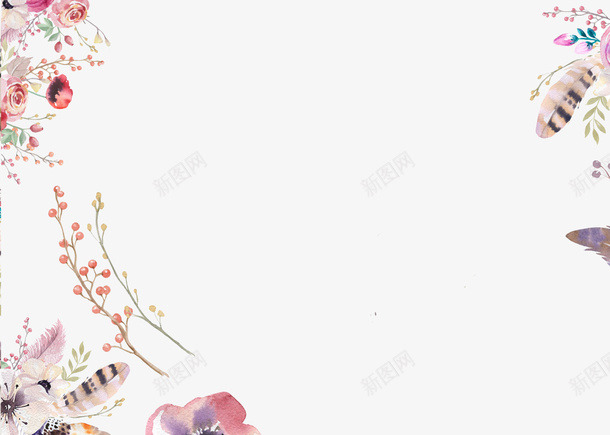 时尚彩绘图案png免抠素材_新图网 https://ixintu.com 创意彩绘花 时尚彩绘图案 花卉手绘图