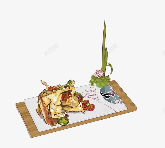卡通手绘的餐盘食物png免抠素材_新图网 https://ixintu.com 卡通手绘 卡通食物 食物 餐盘食物
