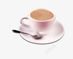 紫色咖啡杯素材