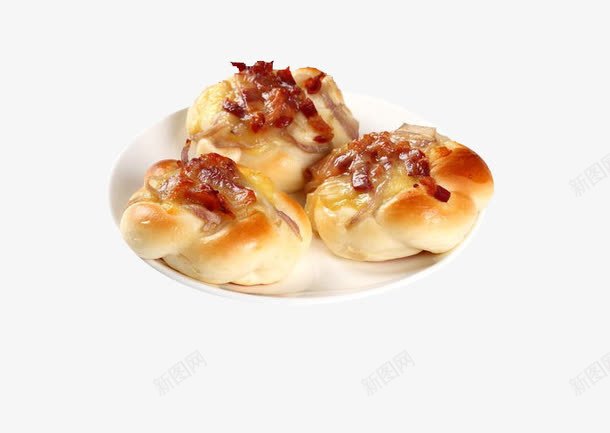 烟肉芝士洋葱包png免抠素材_新图网 https://ixintu.com 产品实物 洋葱包 美味 芝士 菜肴 面包
