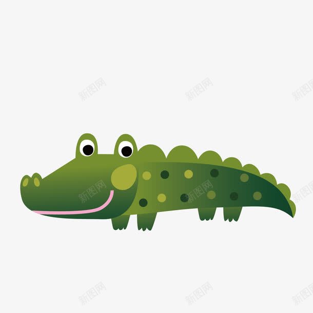 水中鳄鱼png免抠素材_新图网 https://ixintu.com 儿童读物 包装 壁纸 水中霸王 海报 矢量鳄鱼 绿色