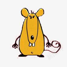 卡通老鼠png免抠素材_新图网 https://ixintu.com 动物 十二生肖 卡通 可爱 棕色 老鼠