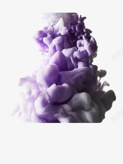 紫烟png免抠素材_新图网 https://ixintu.com 彩烟 效果装饰图 紫色