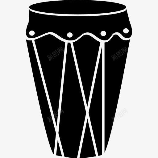 鼓的高大黑色的形状图标png_新图网 https://ixintu.com 乐器 打击乐器 音乐 高高的个子 黑色 鼓