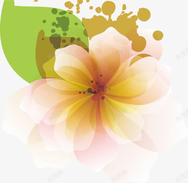 花朵喷绘喷画png免抠素材_新图网 https://ixintu.com 喷画素材 喷绘 矢量喷画 花朵 花朵矢量 透明喷画