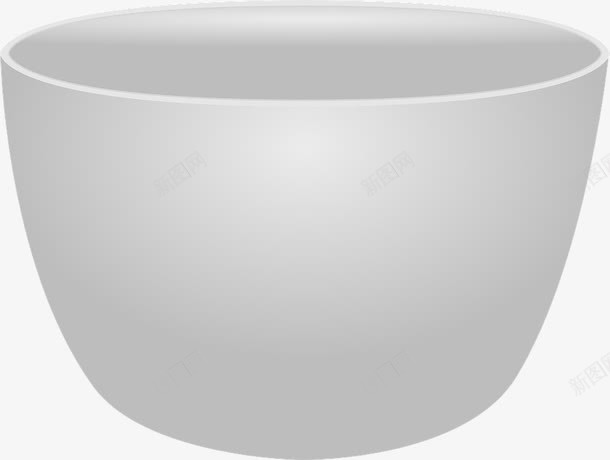 灰色大碗png免抠素材_新图网 https://ixintu.com 中国 免费png 灰色 碗 菜 装饰
