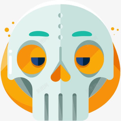 颅骨图标png_新图网 https://ixintu.com 头骨 死了 表情 表情符号