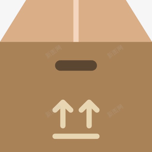 箱图标png_新图网 https://ixintu.com 业务 交货 包装 易碎 易碎物 箱 纸板