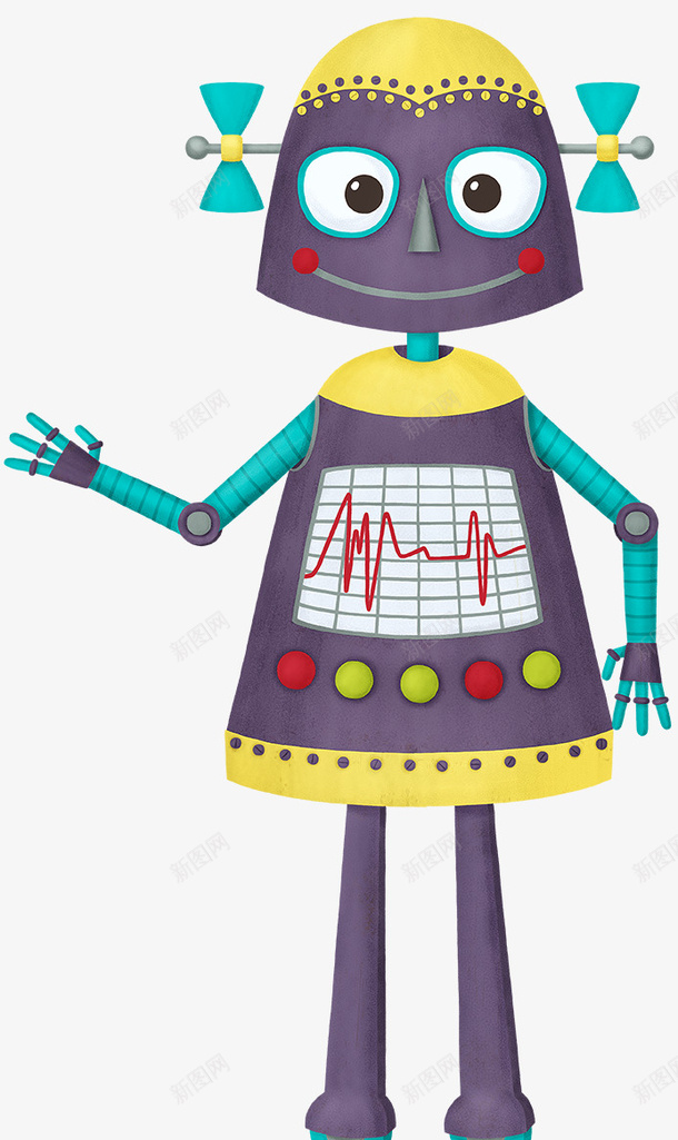 卡通科技机器人装饰手绘装饰png免抠素材_新图网 https://ixintu.com 动画人物机器人 动画机器人 卡通机器人 手绘卡通科技机器人贴纸 机器人 海报设计