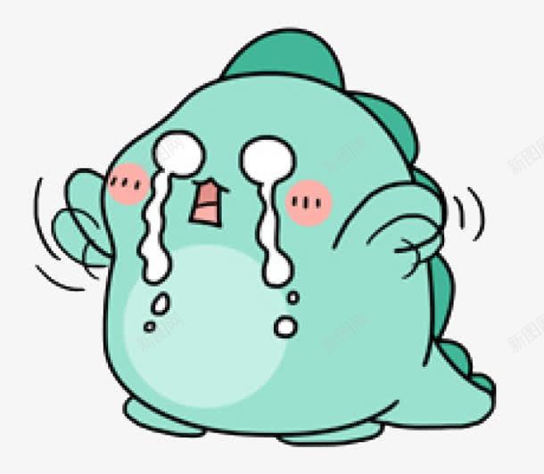 绿色可爱卡通装饰哭png免抠素材_新图网 https://ixintu.com 卡通 可爱 哭 哭表情包 矢量绿色可爱卡通装饰哭矢量 绿色 装饰
