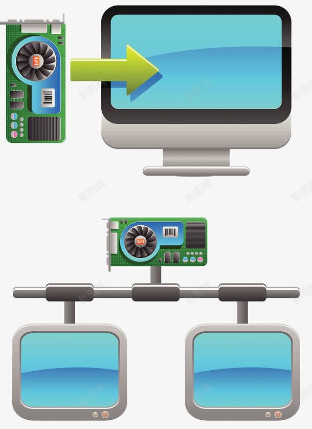 独立显卡png免抠素材_新图网 https://ixintu.com 显卡 计算机电脑 配件 集成电路板