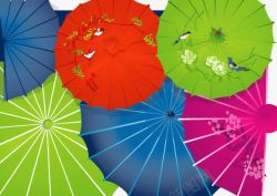 中国传统纸伞素材