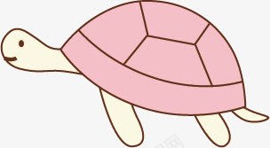 粉色的描绘乌龟png免抠素材_新图网 https://ixintu.com 乌龟 描绘 粉色