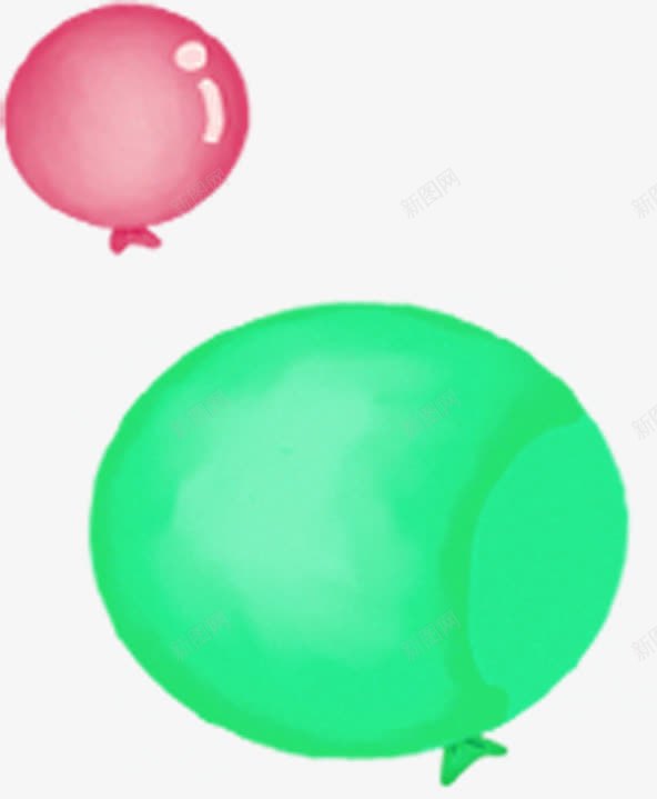 手绘圆形气球卡通png免抠素材_新图网 https://ixintu.com 卡通 圆形 气球