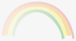 彩虹手绘矢量图素材