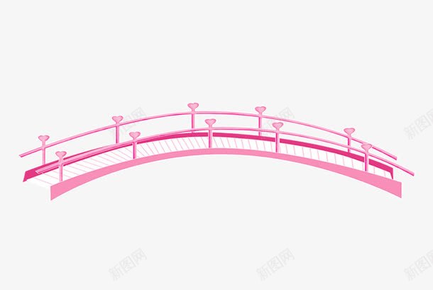 情人节拱桥png免抠素材_新图网 https://ixintu.com 心形 拱桥 浪漫 红色