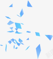 蓝色漂浮三角形png免抠素材_新图网 https://ixintu.com 蓝色 蓝色漂浮三角形