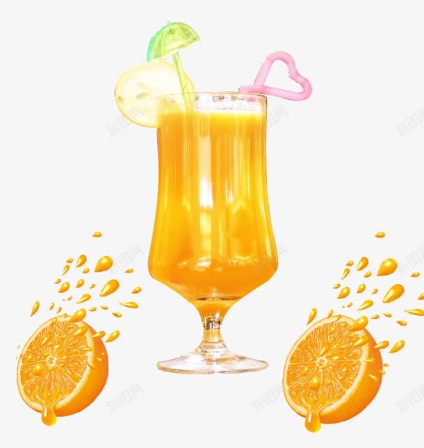 果汁宣传海报psd免抠素材_新图网 https://ixintu.com 果汁 橙汁 海报 海报素材 素材海报