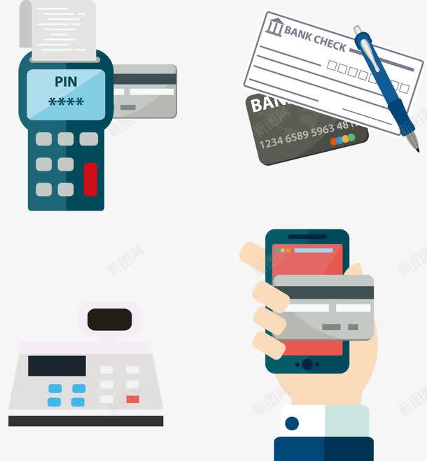 手绘刷信用卡png免抠素材_新图网 https://ixintu.com 信用卡 划卡 手绘 消费