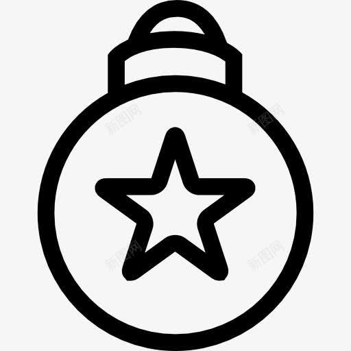圣诞树上的球图标png_新图网 https://ixintu.com 星 树 球 装饰