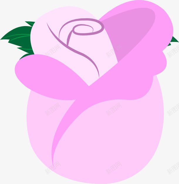 渐变的玫瑰png免抠素材_新图网 https://ixintu.com 卡通玫瑰 扁平 扁平玫瑰 手绘玫瑰 渐变 玫瑰