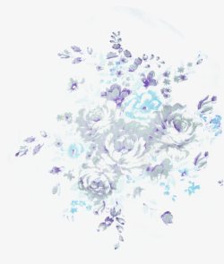 漂亮蓝紫色花朵素材