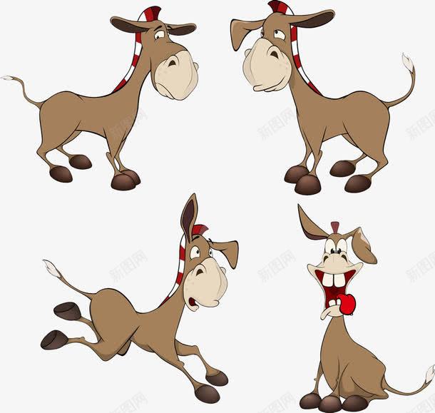 可爱的小驴png免抠素材_新图网 https://ixintu.com 动物 卡通 可爱 小驴