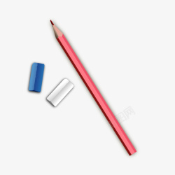 铅笔和橡皮素材