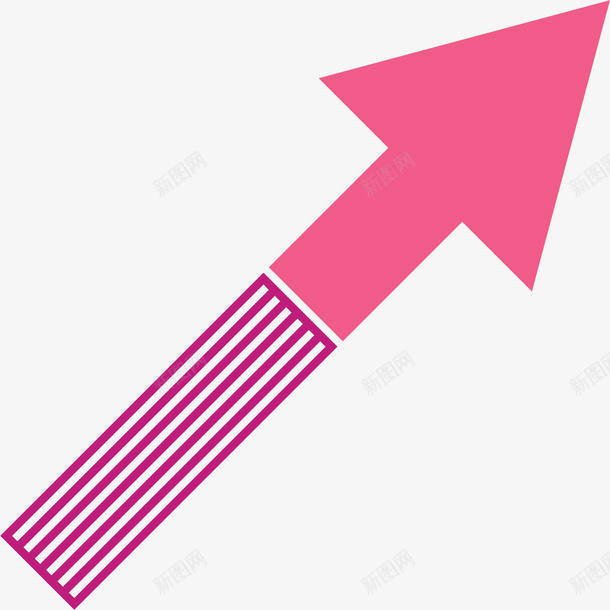 粉红指示标矢量图图标ai_新图网 https://ixintu.com 卡通指示标 手绘指示 手绘指示标 指示 指示标识 标志 粉红色 矢量图