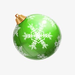 绿色圣诞球素材