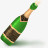香槟酒新的一年图标图标