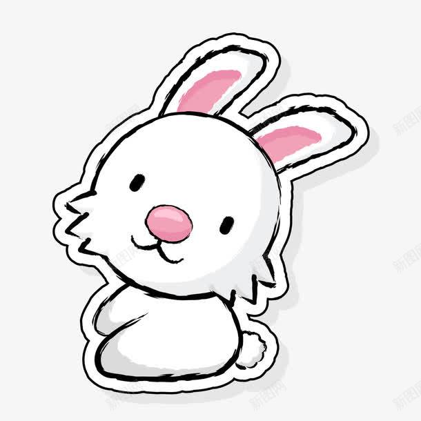 可爱小兔子png免抠素材_新图网 https://ixintu.com 兔子 可爱 小白兔 手绘白兔 手绘绘画